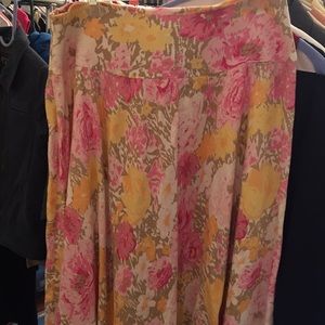 Loft full floral skirt
